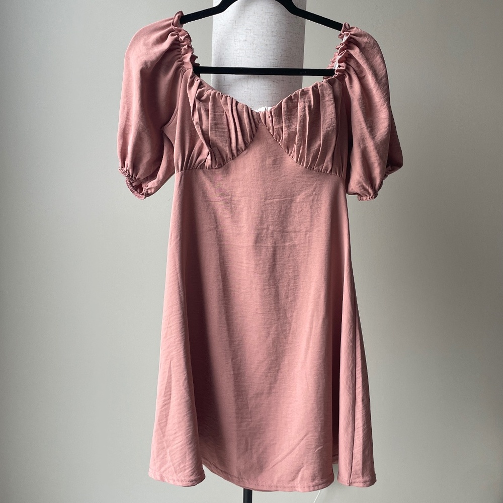 Pink Milkmaid Missguided Dress